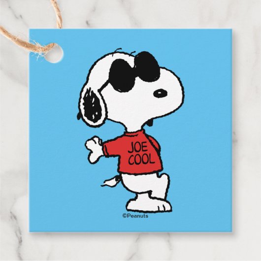 Snoopy "Joe Cool" Stehend Geschenkanhänger (Vorderseite)