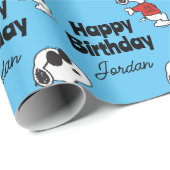 Snoopy "Joe Cool" Stehend Geschenkpapier (Rolleneckpunkt)