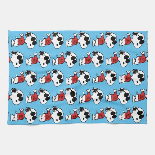 Snoopy "Joe Cool" Stehend Geschirrtuch (Horizontal)