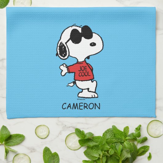 Snoopy "Joe Cool" Stehend Geschirrtuch (Gefaltet)