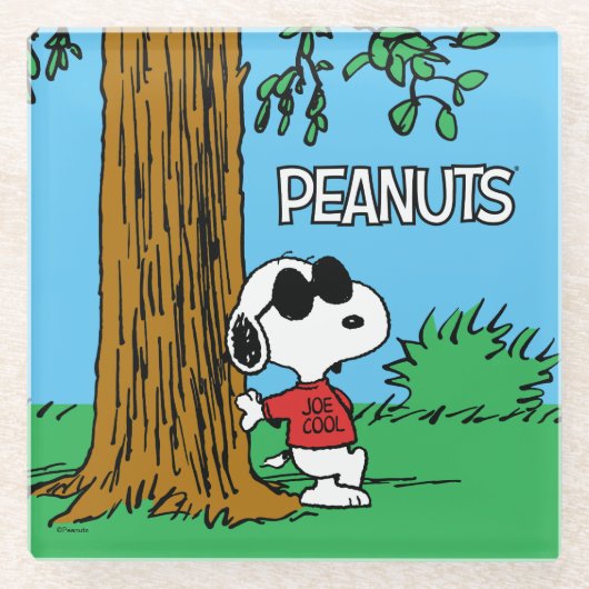 Snoopy "Joe Cool" Stehend Glasuntersetzer (Vorderseite)