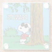 Snoopy "Joe Cool" Stehend Glasuntersetzer (Rückseite)