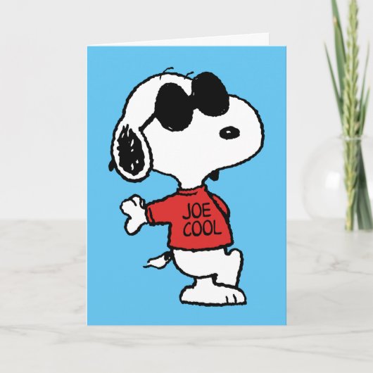 Snoopy "Joe Cool" Stehend Karte (Vorderseite)