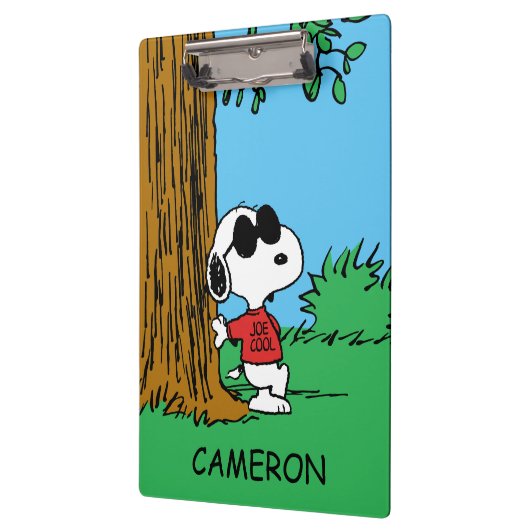 Snoopy "Joe Cool" Stehend Klemmbrett (Links)
