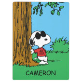 Snoopy "Joe Cool" Stehend Klemmbrett (Rückseite)