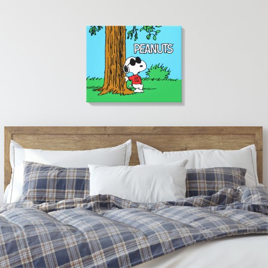 Snoopy "Joe Cool" Stehend Leinwanddruck (Insitu (Schlafzimmer))