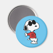 Snoopy "Joe Cool" Stehend Magnet (Vorderseite/Rückseite)
