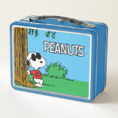 Snoopy "Joe Cool" Stehend Metall Brotdose (Rückseite)
