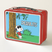 Snoopy "Joe Cool" Stehend Metall Brotdose (Rückseite)