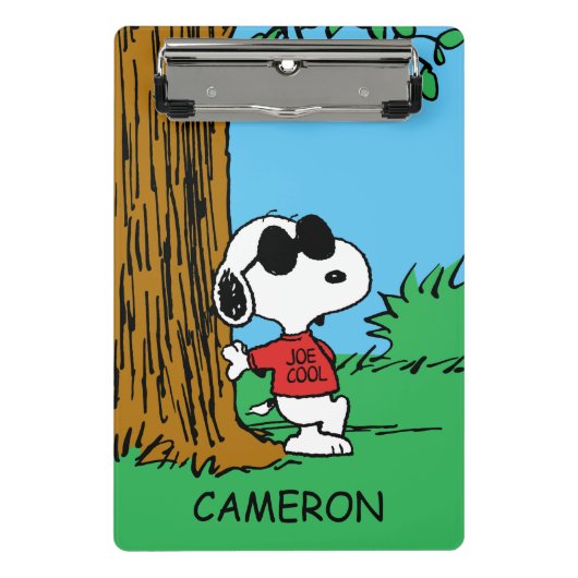 Snoopy "Joe Cool" Stehend Mini Klemmbrett (Vorderseite)