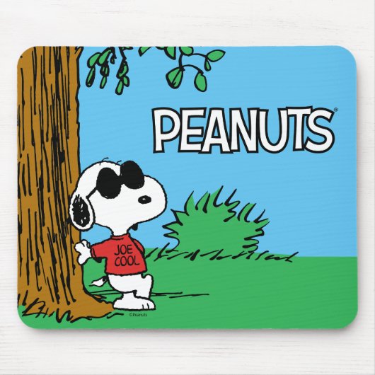 Snoopy "Joe Cool" Stehend Mousepad (Vorne)