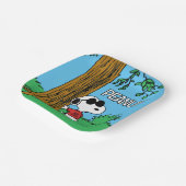 Snoopy "Joe Cool" stehend Pappteller (Gewinkelt)