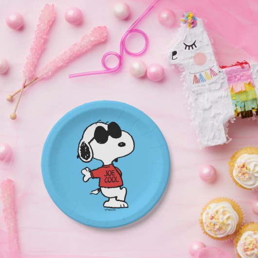 Snoopy "Joe Cool" Stehend Pappteller (Party)