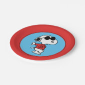 Snoopy "Joe Cool" stehend Pappteller (Schrägansicht)