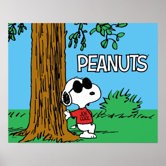 Snoopy "Joe Cool" Stehend Poster (Vorne)