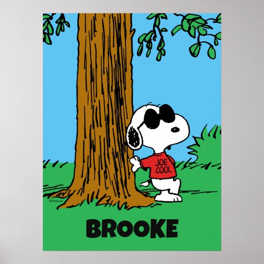 Snoopy "Joe Cool" stehend Poster (Vorne)