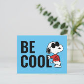 Snoopy "Joe Cool" Stehend Postkarte (Stehend Vorderseite)