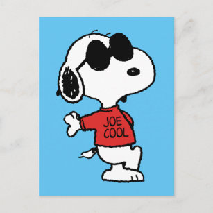 Snoopy "Joe Cool" Stehend Postkarte