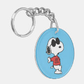 Snoopy "Joe Cool" Stehend Schlüsselanhänger (Vorderseite links)
