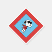Snoopy "Joe Cool" stehend Serviette (Ecke)