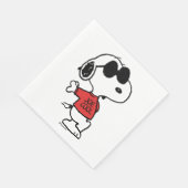 Snoopy "Joe Cool" Stehend Serviette (Ecke)