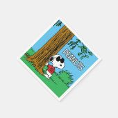 Snoopy "Joe Cool" stehend Serviette (Ecke)