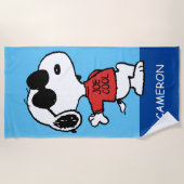 Snoopy "Joe Cool" Stehend Strandtuch (Vorderseite)