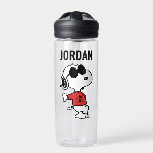 Snoopy "Joe Cool" Stehend Trinkflasche (Vorderseite)
