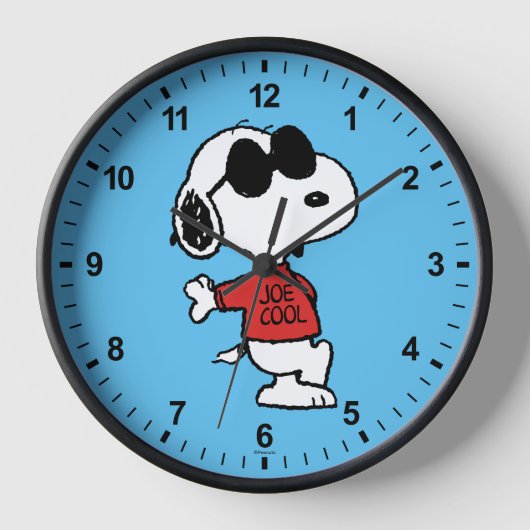 Snoopy "Joe Cool" Stehend Uhr (Vorderseite)