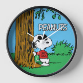 Snoopy "Joe Cool" Stehend Uhr (Vorderseite)