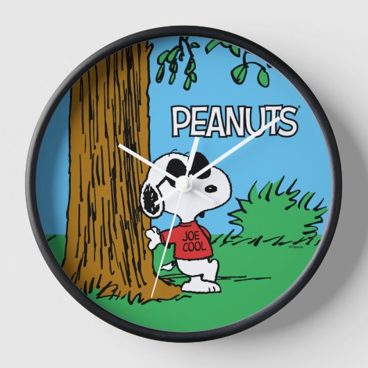 Snoopy "Joe Cool" Stehend Uhr (Vorderseite)