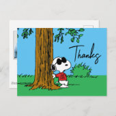 Snoopy "Joe Cool" Stehend | Vielen Dank Postkarte (Vorne/Hinten)