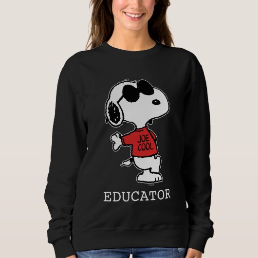 Snoopy "Joe Cool" Teacher Sweatshirt (Vorderseite)