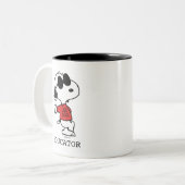 Snoopy "Joe Cool" Teacher Zweifarbige Tasse (Vorderseite Links)