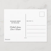 Snoopy "Joe Cool" | Wir haben eine neue Adresse Postkarte (Rückseite)