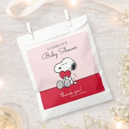 Snoopy | Kleine Süße-Herz Baby Shower Geschenktütchen