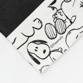 Snoopy Lächeln Kichern Lachen Muster Fleecedecke (Ecke)