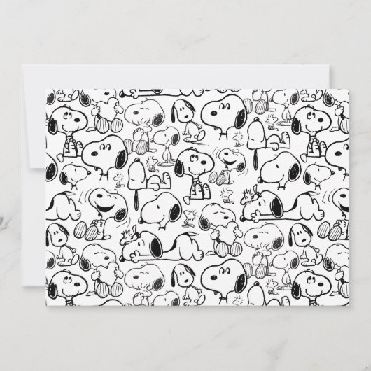 Snoopy Lächeln Kichern Lachen Muster Karte (Vorderseite)