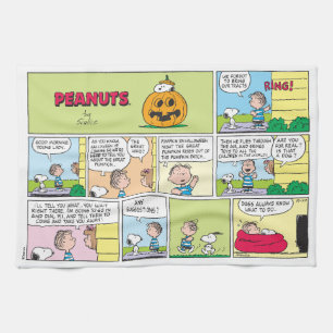 Snoopy & Linus   Die große Pumpkin-News Geschirrtuch