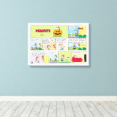 Snoopy & Linus | Die große Pumpkin-News Leinwanddruck (Insitu (Holzboden))