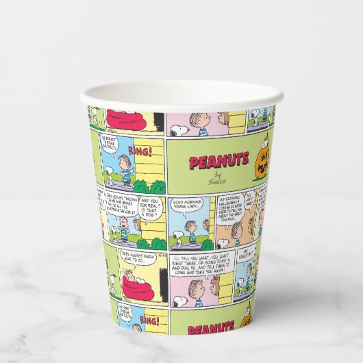 Snoopy & Linus | Die große Pumpkin-News Pappbecher (Rückseite)