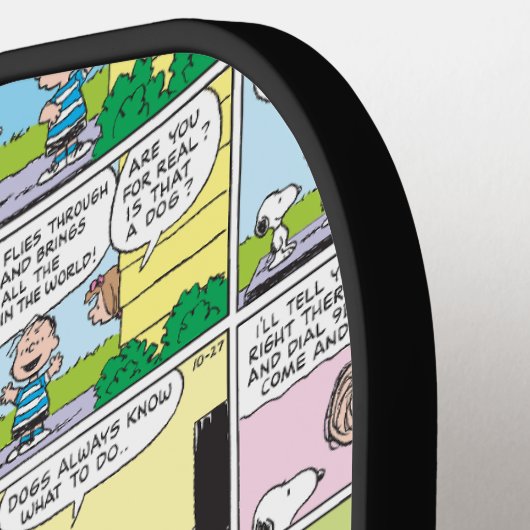 Snoopy & Linus | Die große Pumpkin-News Pickleball Schläger (Linke Seite)