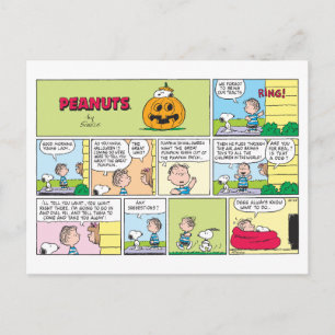 Snoopy & Linus   Die große Pumpkin-News Postkarte