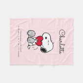 Snoopy | Little Sweetheart Baby Fleece Blanket (Vorderseite (Horizontal))