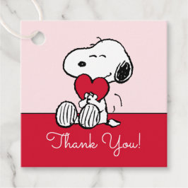 Snoopy | Little Sweetheart Baby Shower Favor Tags Geschenkanhänger