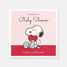 Snoopy | Little Sweetheart Baby Shower Napkins Serviette