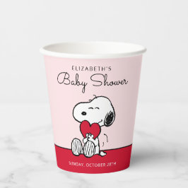 Snoopy | Little Sweetheart Baby Shower Paper Cups Pappbecher