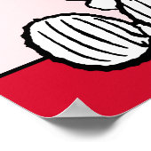 Snoopy | Little Sweetheart Baby Shower Poster (Ecke)