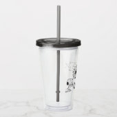 Snoopy mit Kronleuchter Acryltrinkbecher (Rechts)