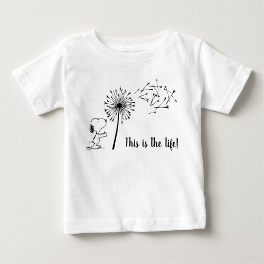 Snoopy mit Kronleuchter Baby T-shirt (Vorderseite)